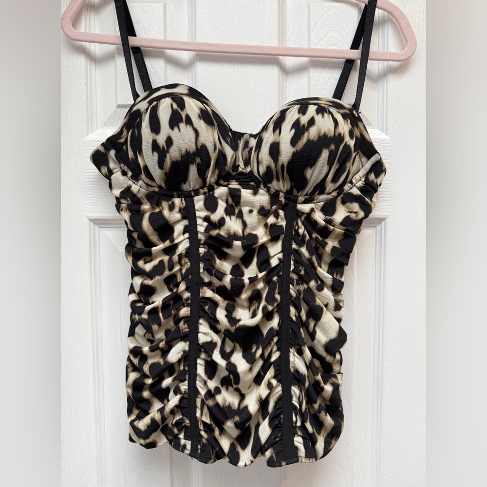 Guess Leopard Print Corset